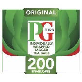 PG Tips Envelope Tea Bags (200)