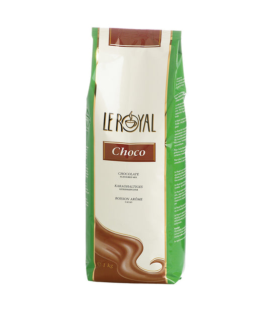 Le Royal Hot Chocolate bag in a white background